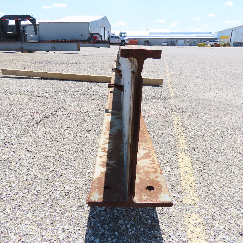 3-1/4"x 16"Tall I-Beam Monorail Overhead Hoist Rail Underhung 28'-6"Long Section