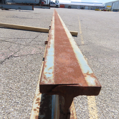 3-1/4"x 16"Tall I-Beam Monorail Overhead Hoist Rail Underhung 28'-6"Long Section