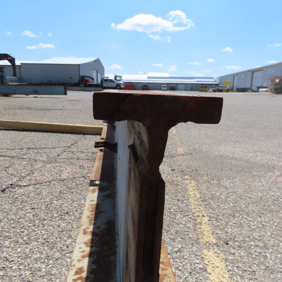 3-1/4"x 16"Tall I-Beam Monorail Overhead Hoist Rail Underhung 28'-6"Long Section