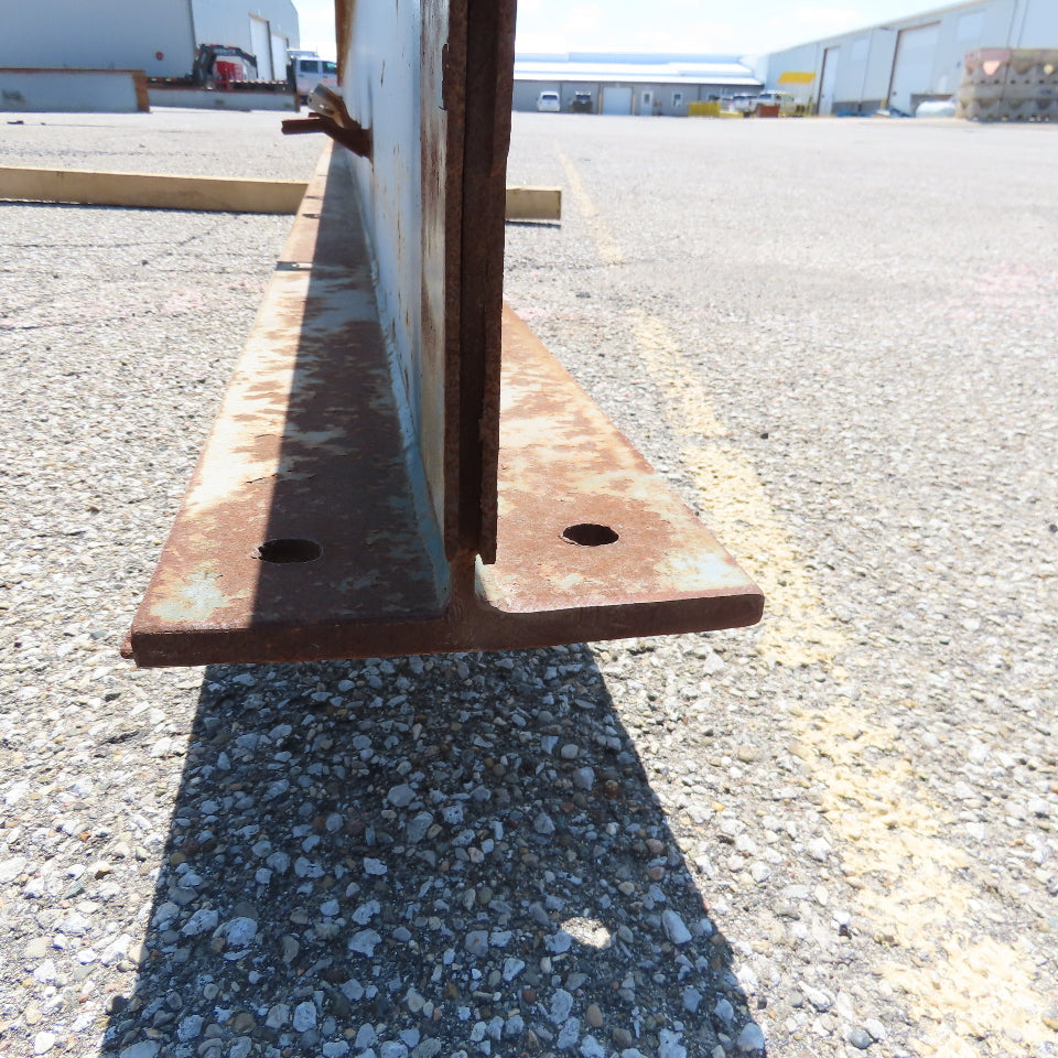 3-1/4"x 16"Tall I-Beam Monorail Overhead Hoist Rail Underhung 28'-6"Long Section