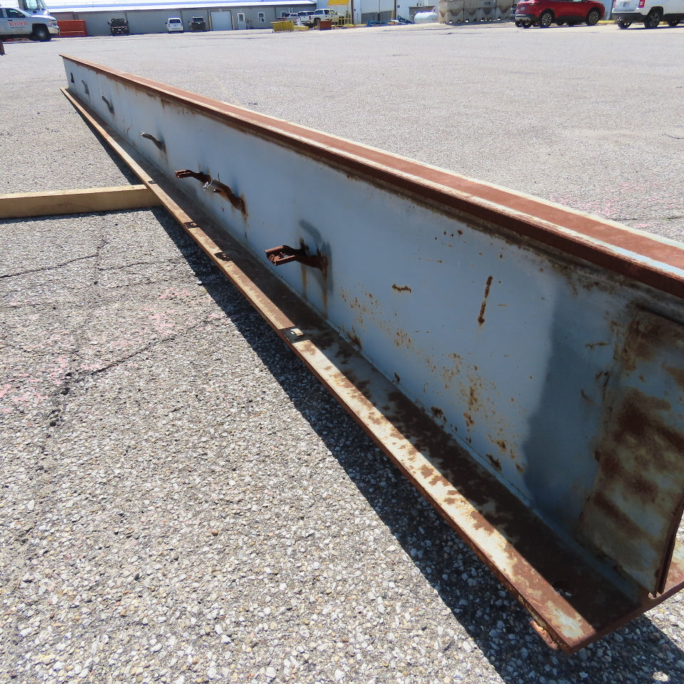 3-1/4"x 16"Tall I-Beam Monorail Overhead Hoist Rail Underhung 28'-6"Long Section