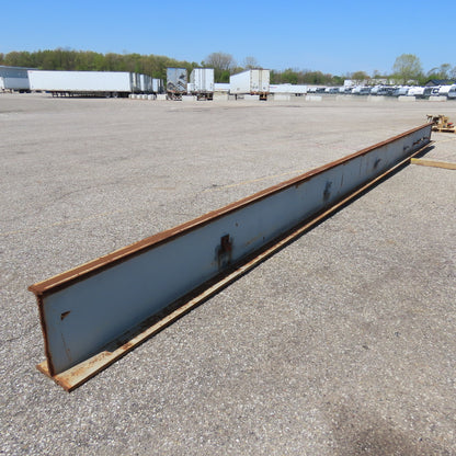 3-1/4"x 16"Tall I-Beam Monorail Overhead Hoist Rail Underhung 28'-6"Long Section