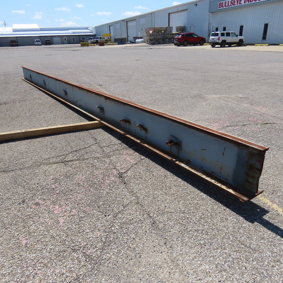 3-1/4"x 16"Tall I-Beam Monorail Overhead Hoist Rail Underhung 28'-6"Long Section