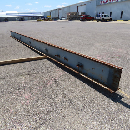 3-1/4"x 16"Tall I-Beam Monorail Overhead Hoist Rail Underhung 28'-6"Long Section