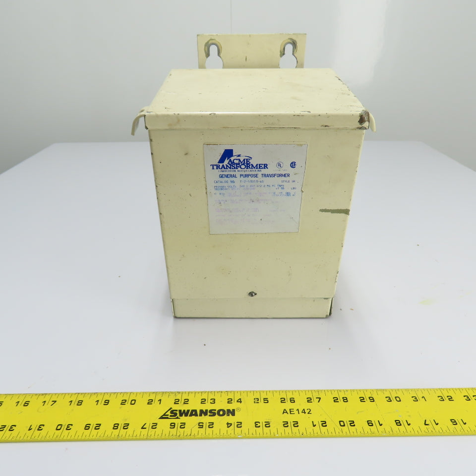 Acme T-2-53013-4S 3kVA General Purpose Transformer 240/480V Pri 120/240V Sec 1Ph