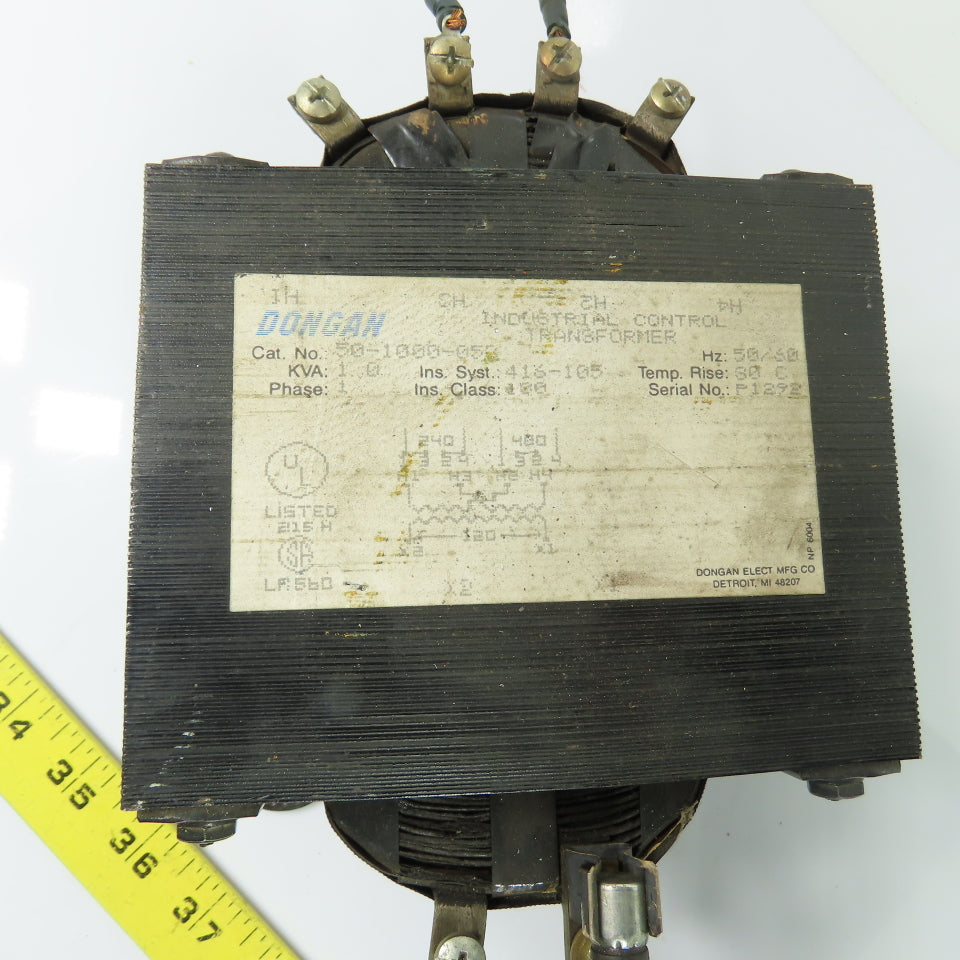 Dongan 50-1000-055 1kVA Control Transformer 240/480V Pri 120V Sec 1Ph
