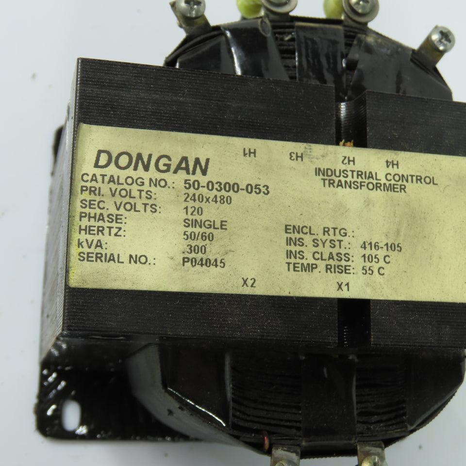 Dongan 50-0300-053 300VA Industrial Control Transformer 240x480V to 120V