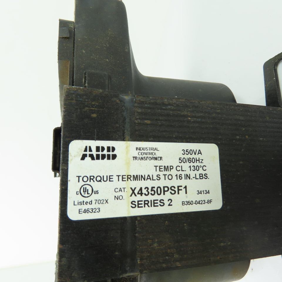 ABB X4350PSF1 350VA Industrial Control Transformer 240/480V Pri 120/25V Sec