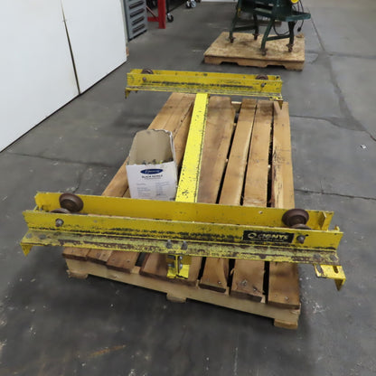 Cignys 1000 lbs Cap. Manual Push/Pull Under Hung Bridge Crane Runner 64" Travel
