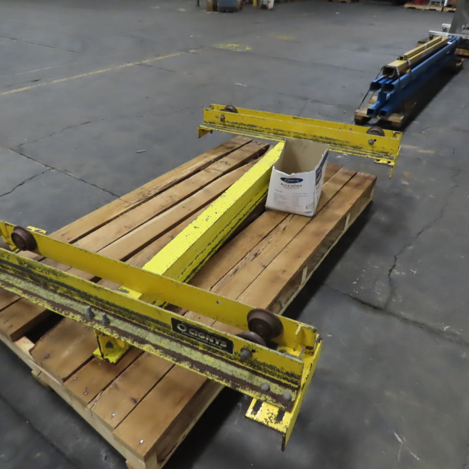 Cignys 1000 lbs Cap. Manual Push/Pull Under Hung Bridge Crane Runner 64" Travel