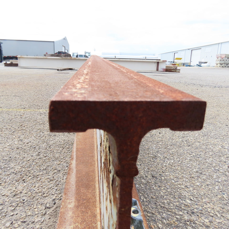 3-1/4" x 15" Tall I-Beam Monorail Overhead Hoist Rail Underhung 15' Long Section