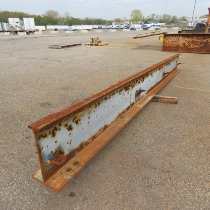 3-1/4" x 15" Tall I-Beam Monorail Overhead Hoist Rail Underhung 15' Long Section