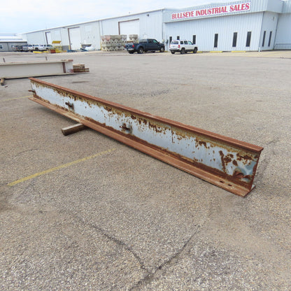 3-1/4" x 15" Tall I-Beam Monorail Overhead Hoist Rail Underhung 15' Long Section