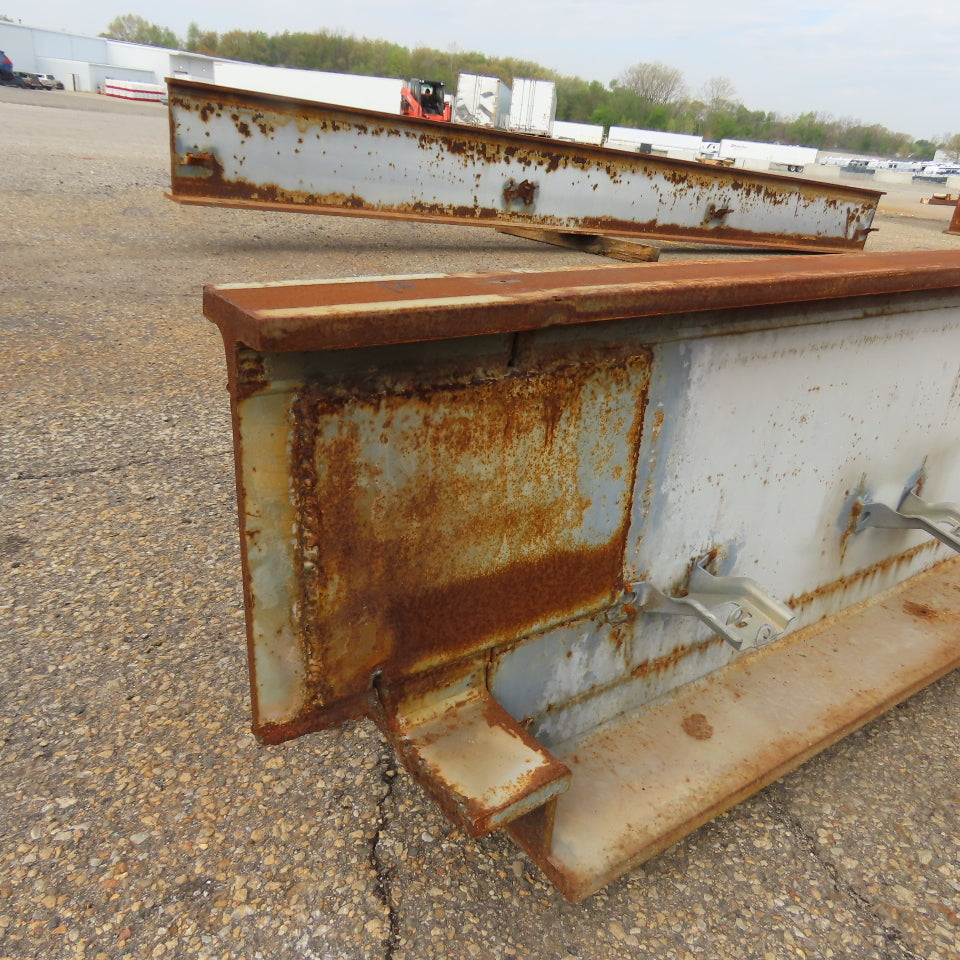 3-1/4" x 15" Tall I-Beam Monorail Overhead Hoist Rail Underhung 16' Long Section