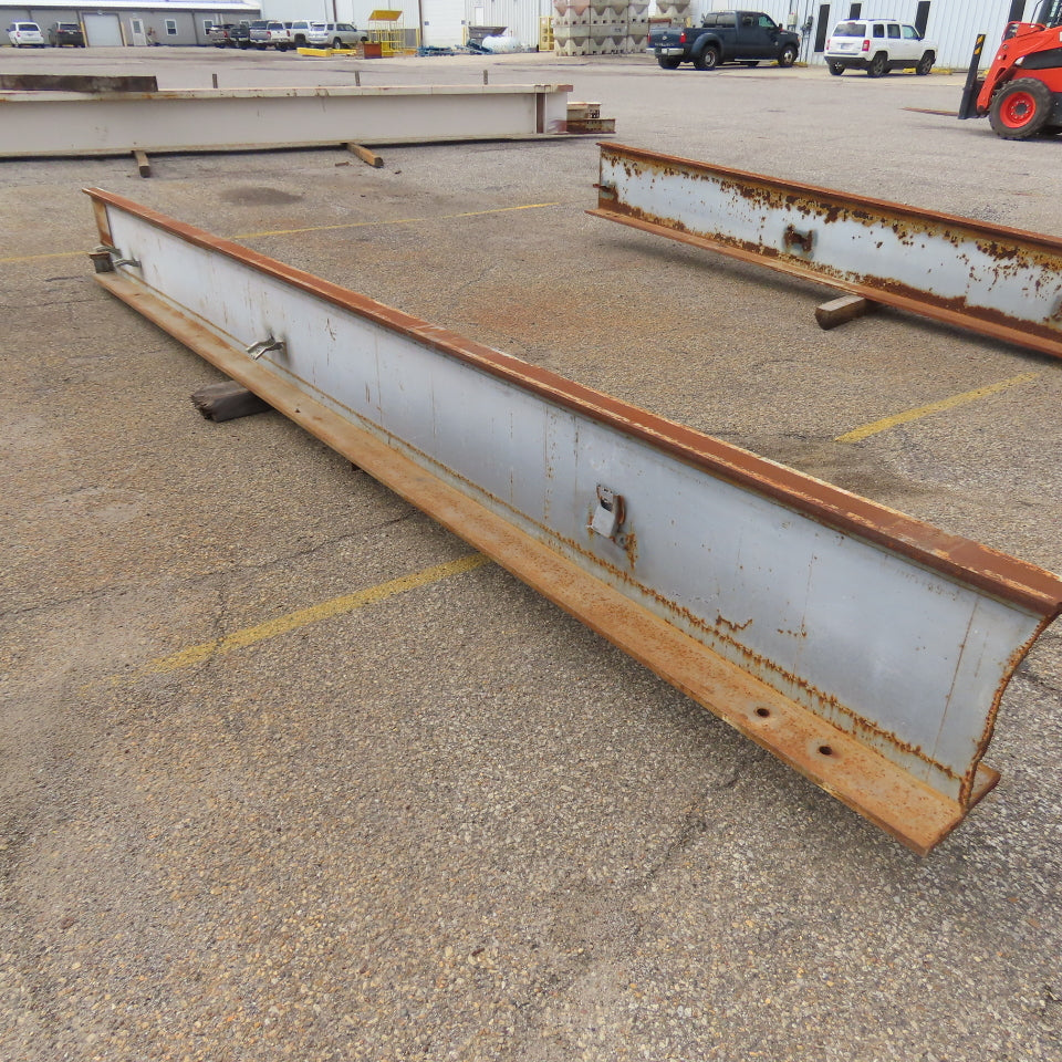 3-1/4" x 15" Tall I-Beam Monorail Overhead Hoist Rail Underhung 16' Long Section
