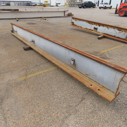 3-1/4" x 15" Tall I-Beam Monorail Overhead Hoist Rail Underhung 16' Long Section