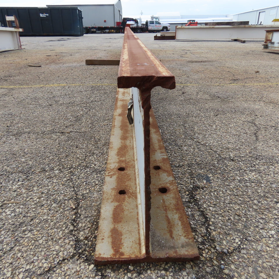 3-1/4" x 15" Tall I-Beam Monorail Overhead Hoist Rail Underhung 21' Long Section