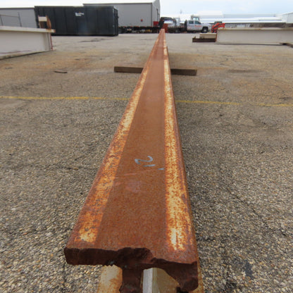 3-1/4" x 15" Tall I-Beam Monorail Overhead Hoist Rail Underhung 21' Long Section