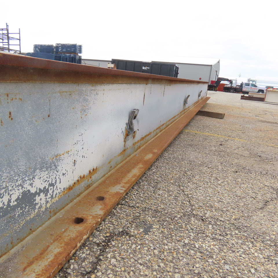 3-1/4" x 15" Tall I-Beam Monorail Overhead Hoist Rail Underhung 21' Long Section