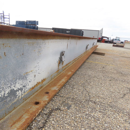 3-1/4" x 15" Tall I-Beam Monorail Overhead Hoist Rail Underhung 21' Long Section