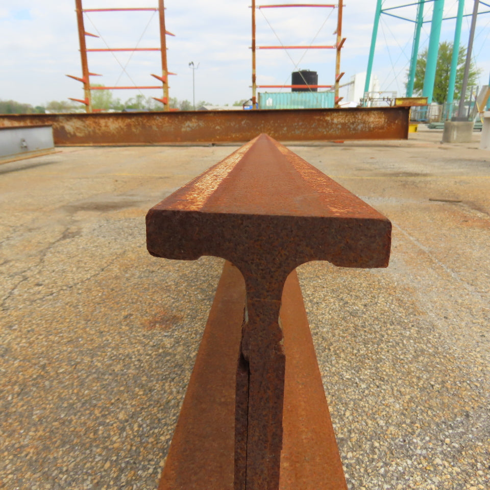 3-1/4" x 15" Tall I-Beam Monorail Overhead Hoist Rail Underhung 21' Long Section