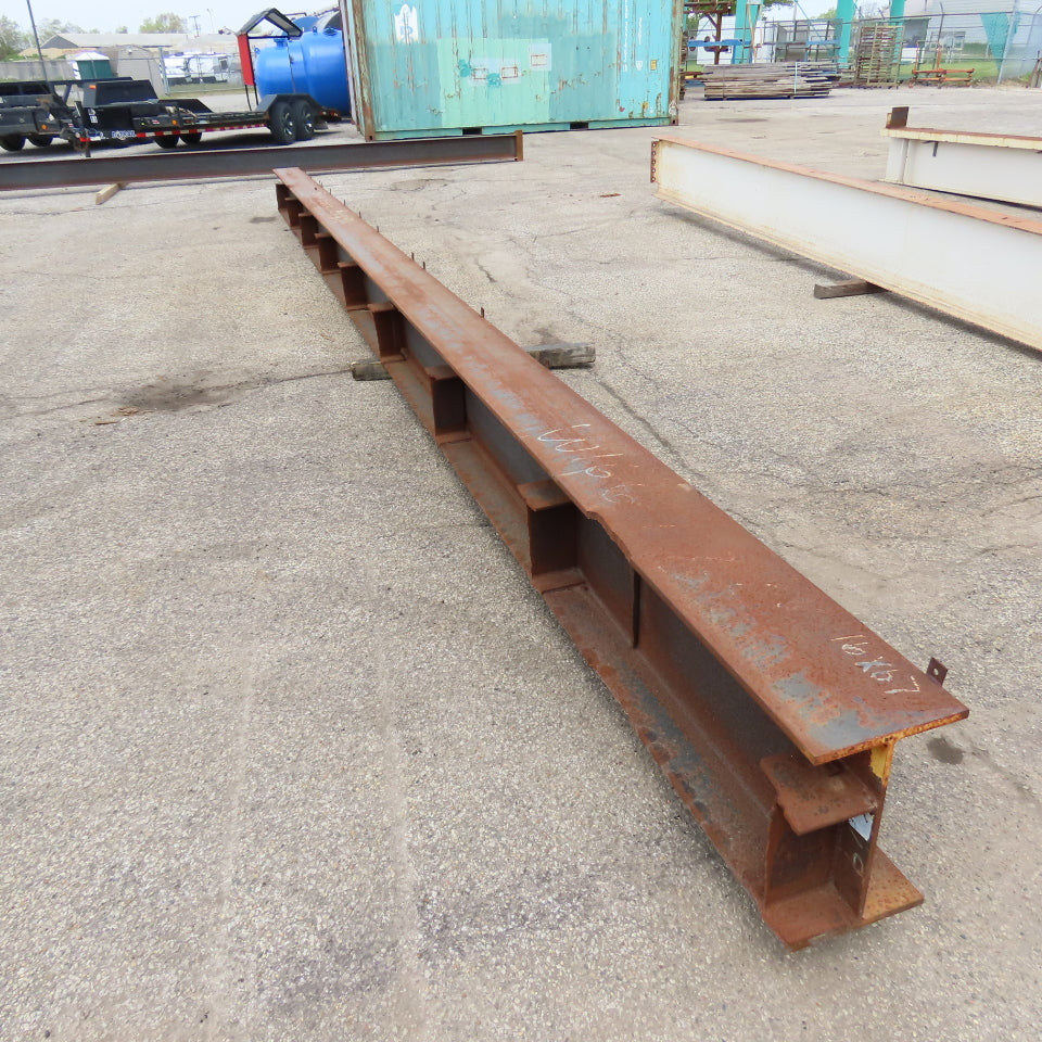 W16 x 77 Standard Steel I-Beam 0.42" Web 30' 7" L x 10.5" W x 16.5" H