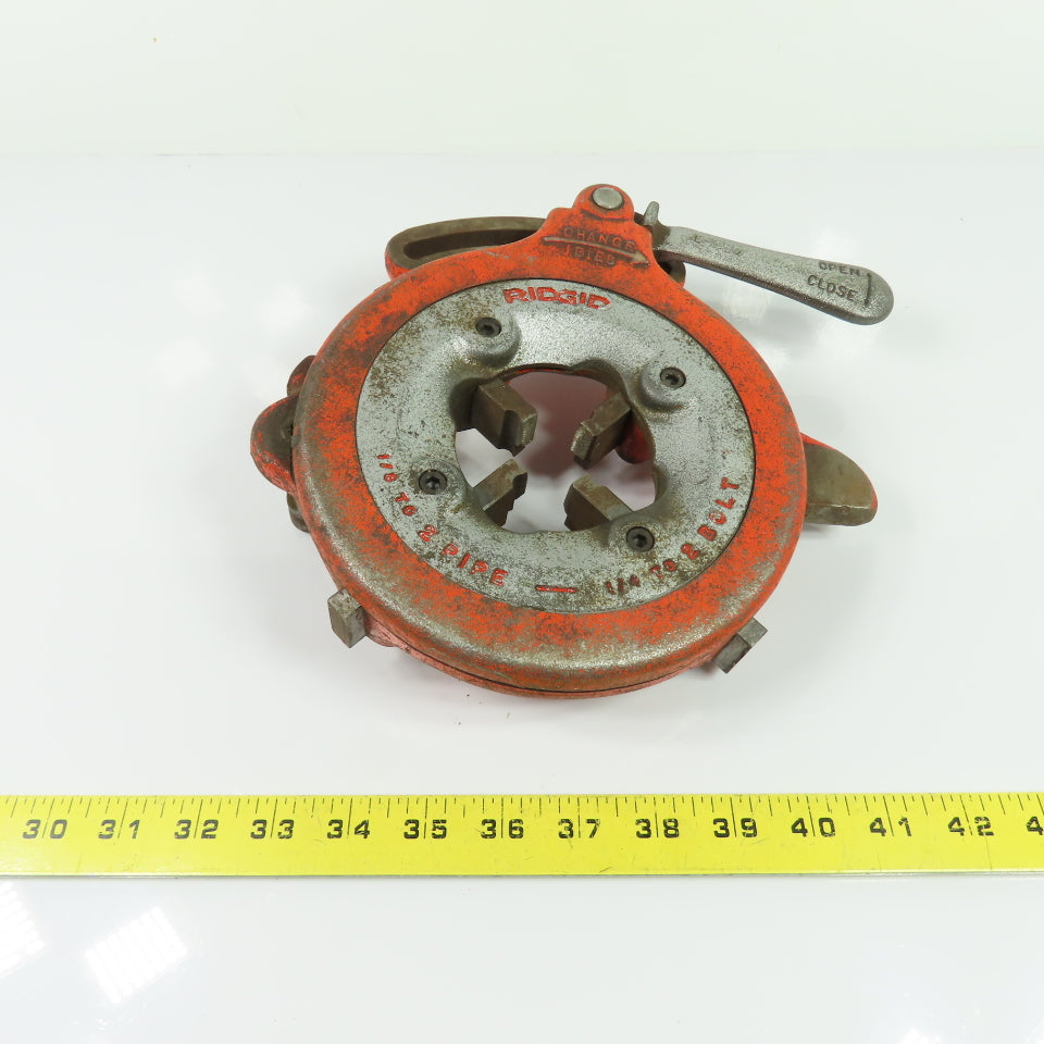 RIDGID 811A Pipe Threader Universal Die Head 1/8" to 2" Pipe 1/4-3/8 NPT SS