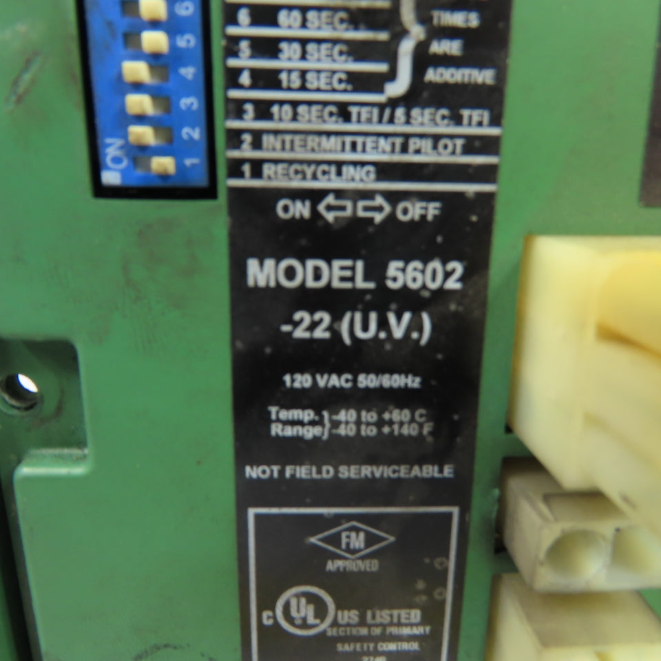 Eclipse VF560222AA 5602-22 (U.V.) Veri-Flame Flame Monitoring Control 120VAC