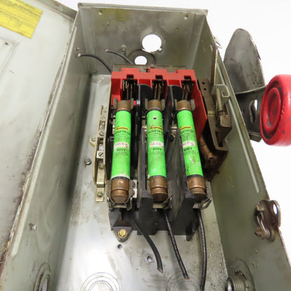 Eaton RH361SNK 30A 3-Pole Fusible Safety Disconnect Switch 600VAC