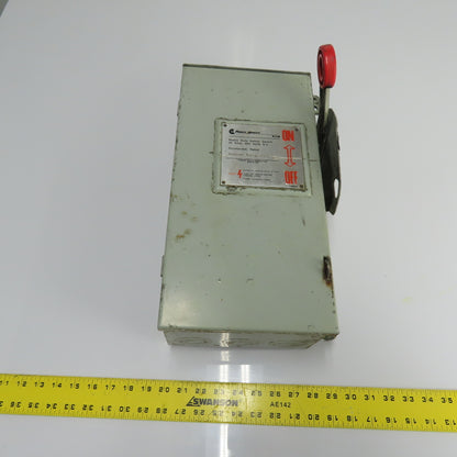 Eaton RH361SNK 30A 3-Pole Fusible Safety Disconnect Switch 600VAC