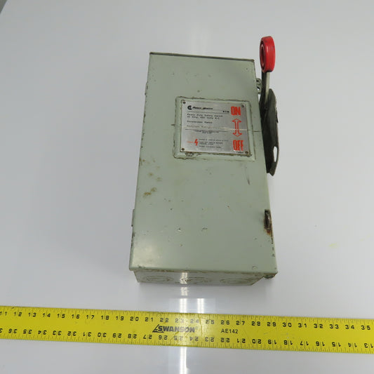 Eaton RH361SNK 30A 3-Pole Fusible Safety Disconnect Switch 600VAC