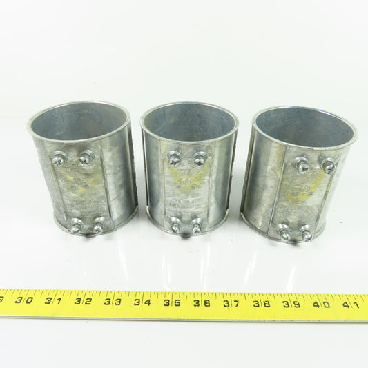 B-Line 3" Coupling Set-Screw Conduit Coupling FE OR AL EMT RIGID Lot of 3