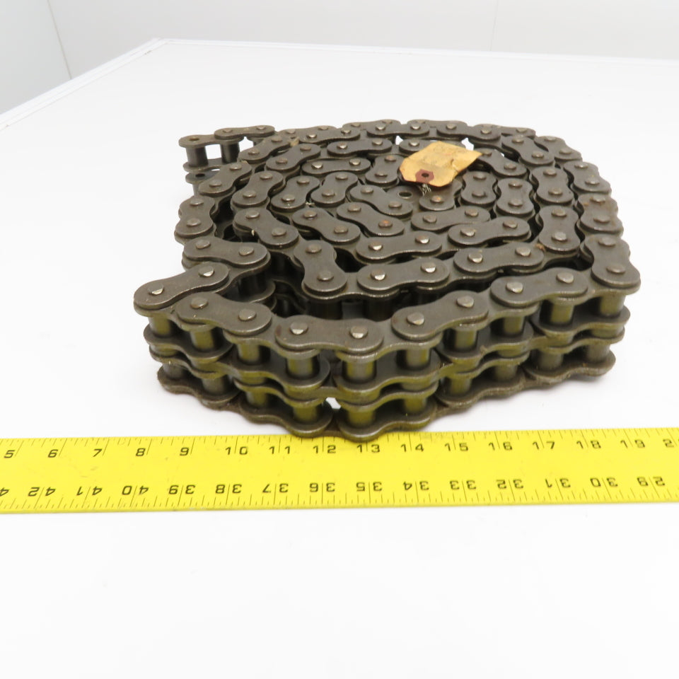 Tsubaki 100-2 ANSI 100 Double Strand Riveted Roller Chain 10'