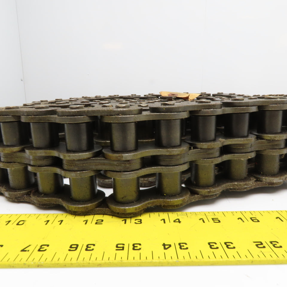 Tsubaki 100-2 ANSI 100 Double Strand Riveted Roller Chain 10'