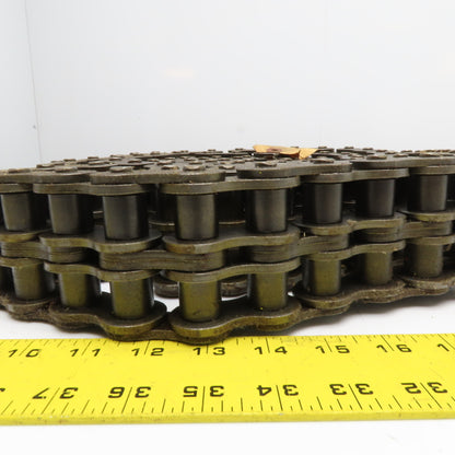 Tsubaki 100-2 ANSI 100 Double Strand Riveted Roller Chain 10'