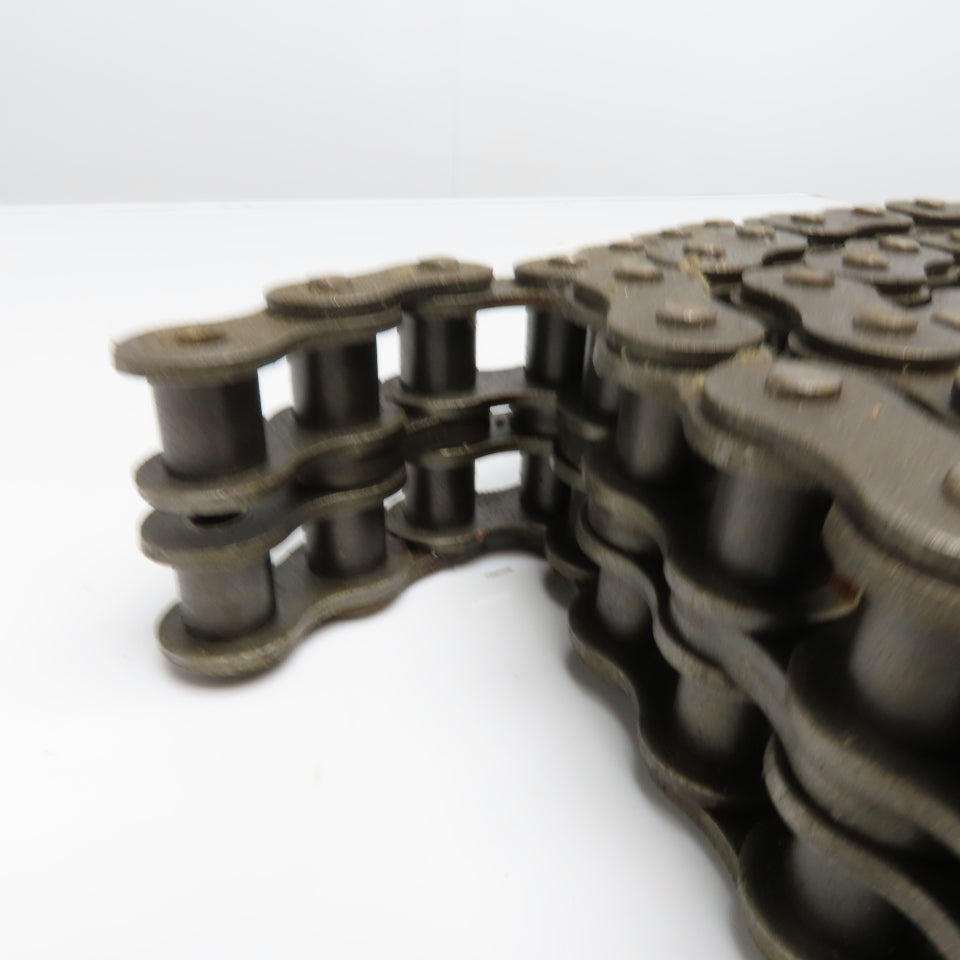 Tsubaki 100-2 ANSI 100 Double Strand Riveted Roller Chain 10'