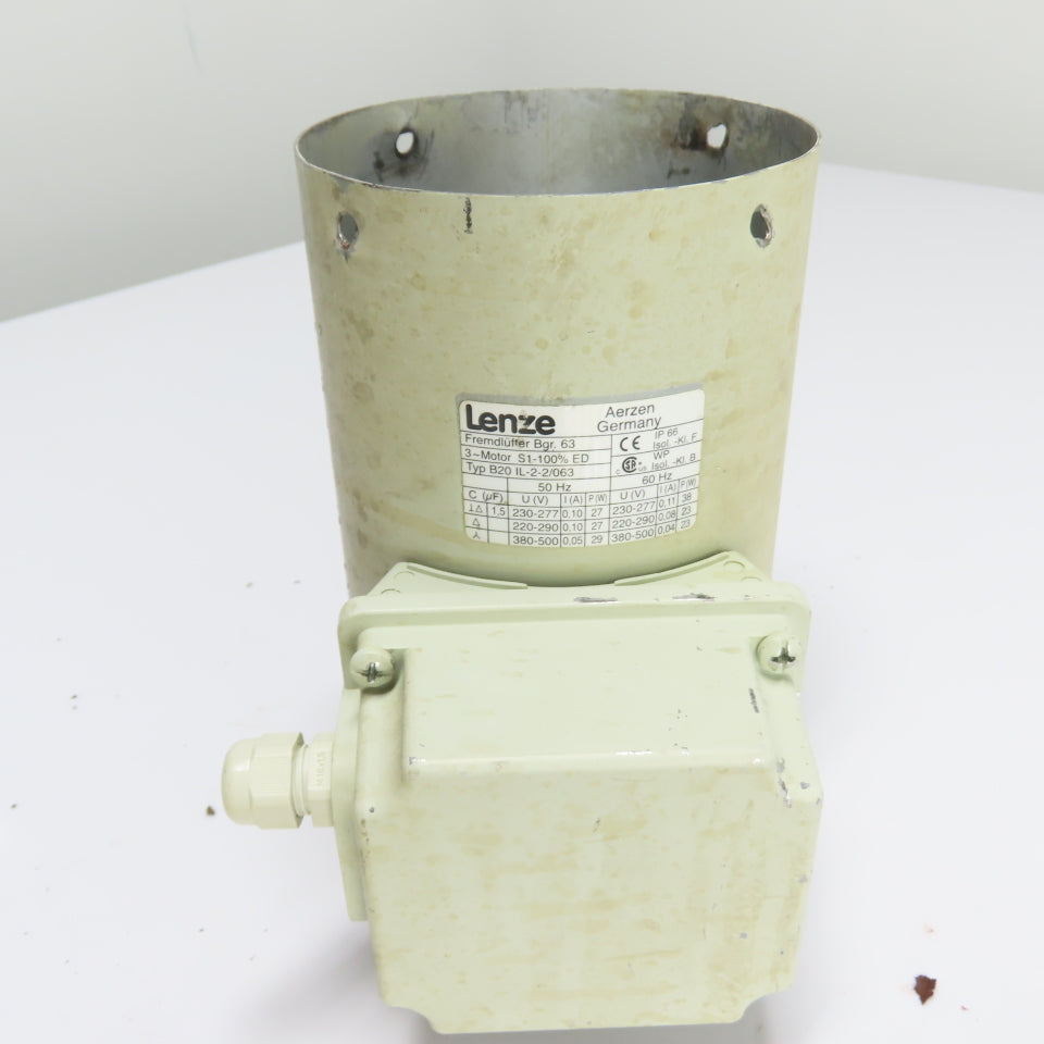 Lenze B20 IL-2-2/063 Cooling Fan Motor Unit ONLY 3Ph 230V-500V 50/60Hz