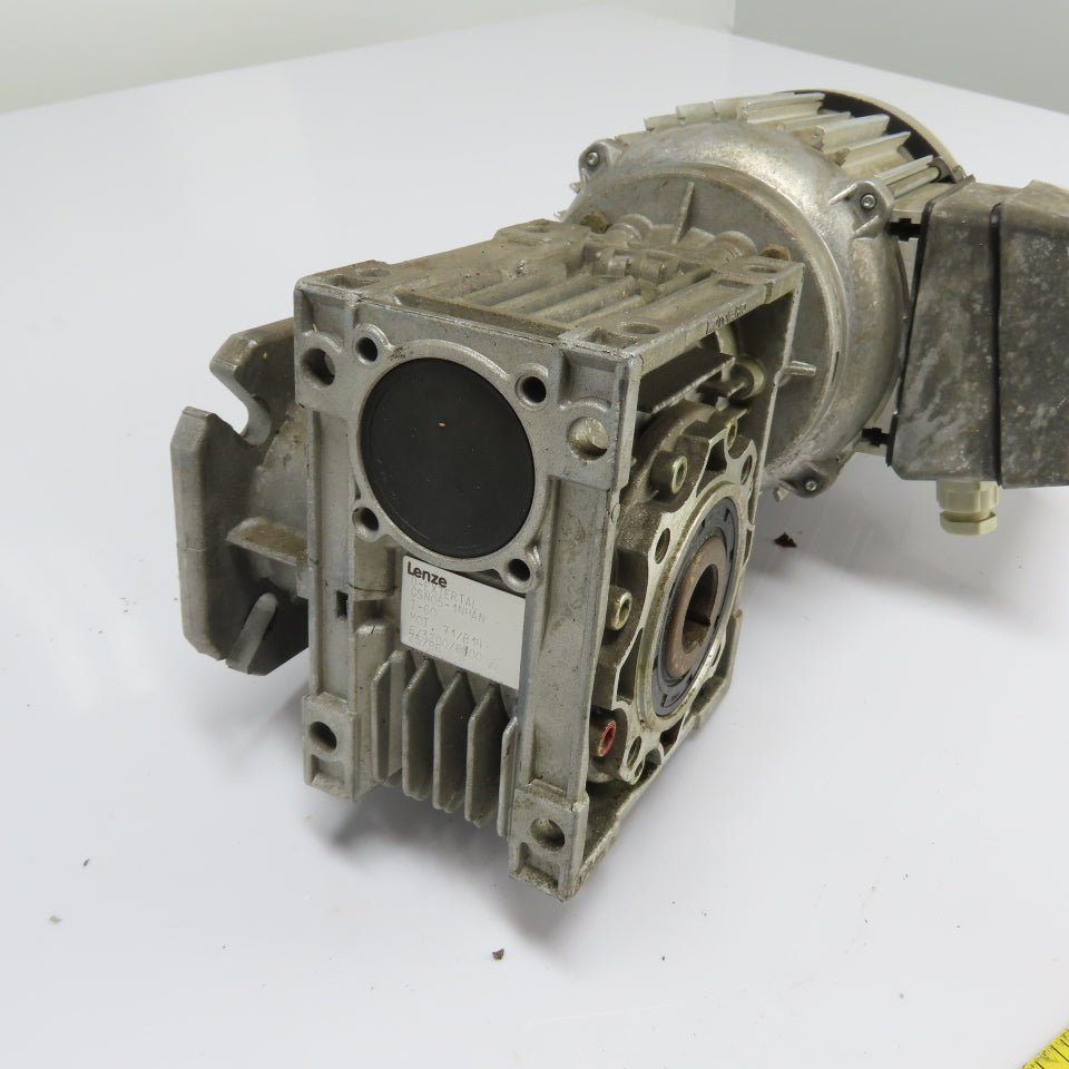 Lenze GSN05-1NHAN 7KB4-999H 0.25kW 60:1 Angle Gear Motor 230/460V 3Ph 0.93"Shaft