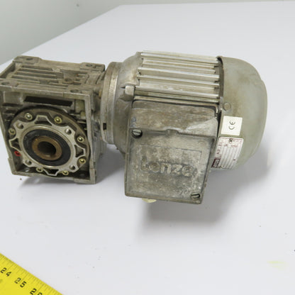 Lenze GSN05-1NHAN 7KB4-999H 0.25kW 60:1 Angle Gear Motor 230/460V 3Ph 0.93"Shaft