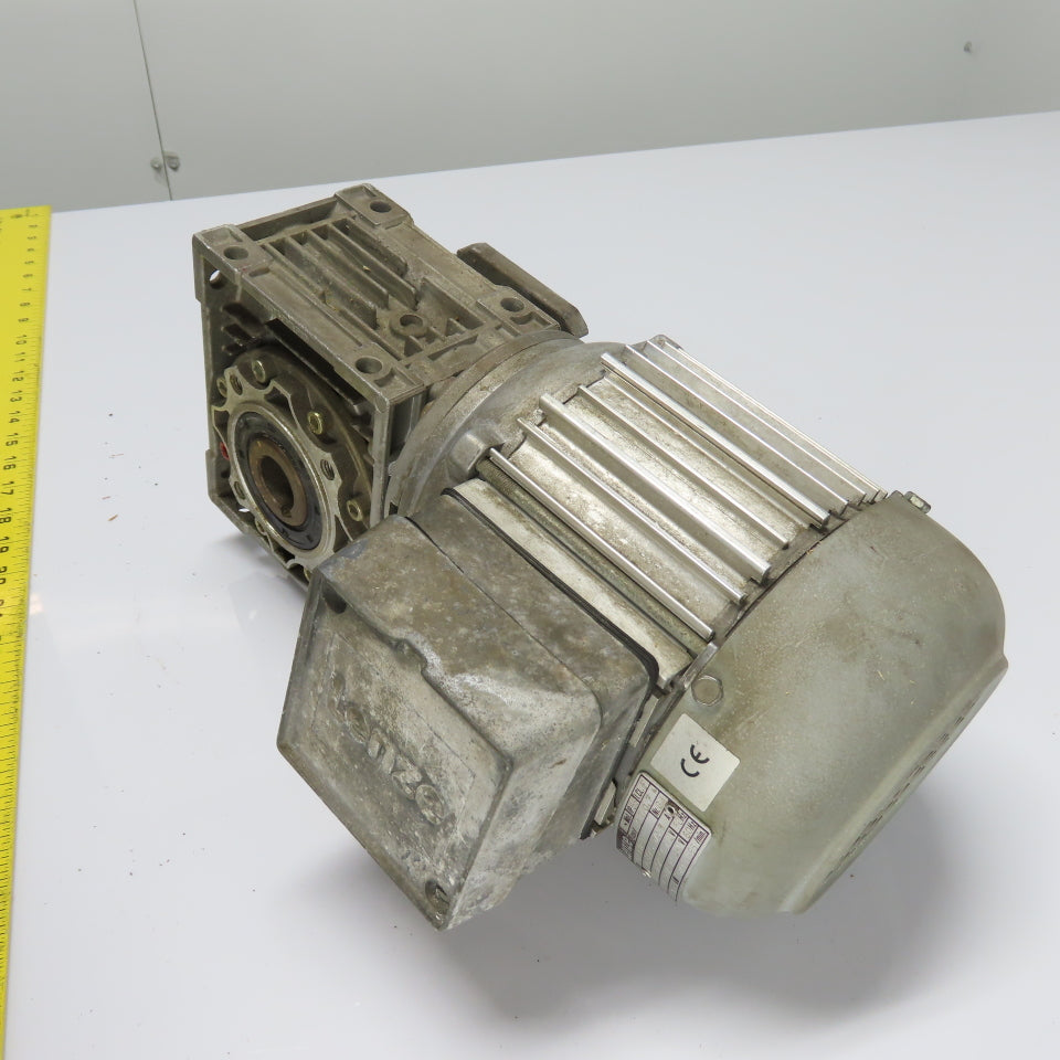 Lenze GSN05-1NHAN 7KB4-999H 0.25kW 60:1 Angle Gear Motor 230/460V 3Ph 0.93"Shaft