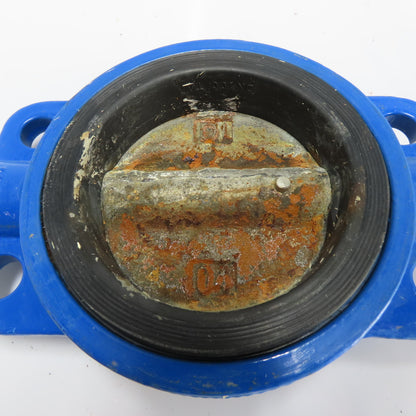 Ohio Valve Co. 4100DBL Manual Lever Butterfly Valve 4" Buna-N Seat 200PSI