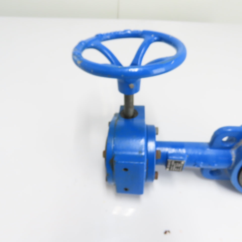 Ohio Valve Co 4100DBL 4" Gear Operated Butterfly Valve 200PSI Buna-N