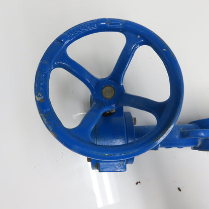 Ohio Valve Co 4100DBL 4" Gear Operated Butterfly Valve 200PSI Buna-N