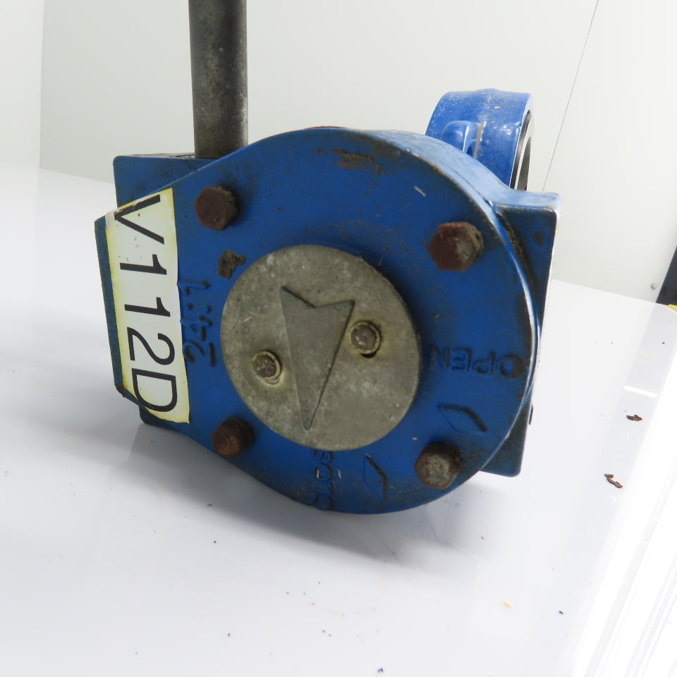 Ohio Valve Co 4100DBL 4" Gear Operated Butterfly Valve 200PSI Buna-N