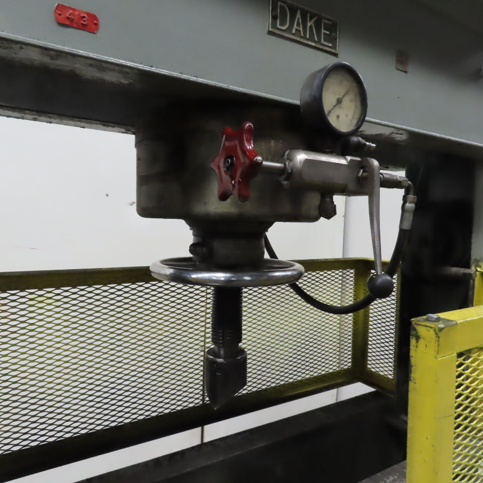 Dake 75PA 75-Ton Hand Operated Air Powered Hydraulic H-Frame Press 4.5"RamTravel