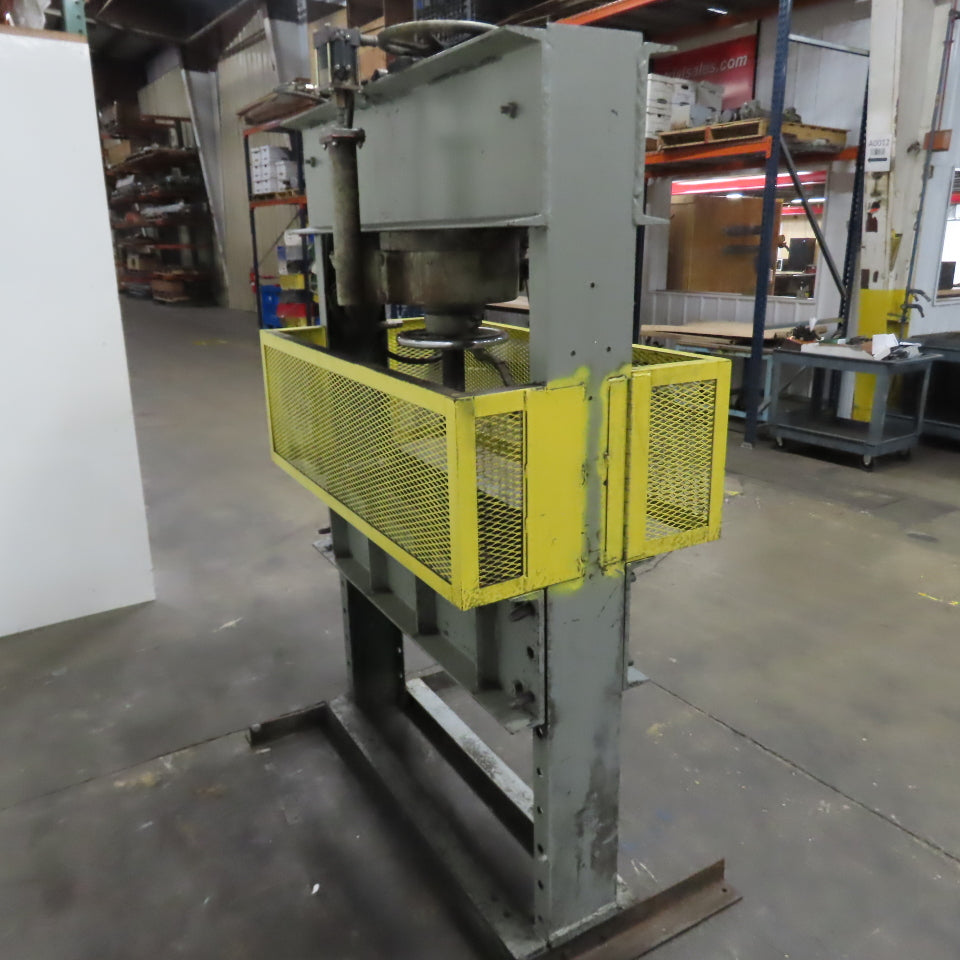 Dake 75PA 75-Ton Hand Operated Air Powered Hydraulic H-Frame Press 4.5"RamTravel