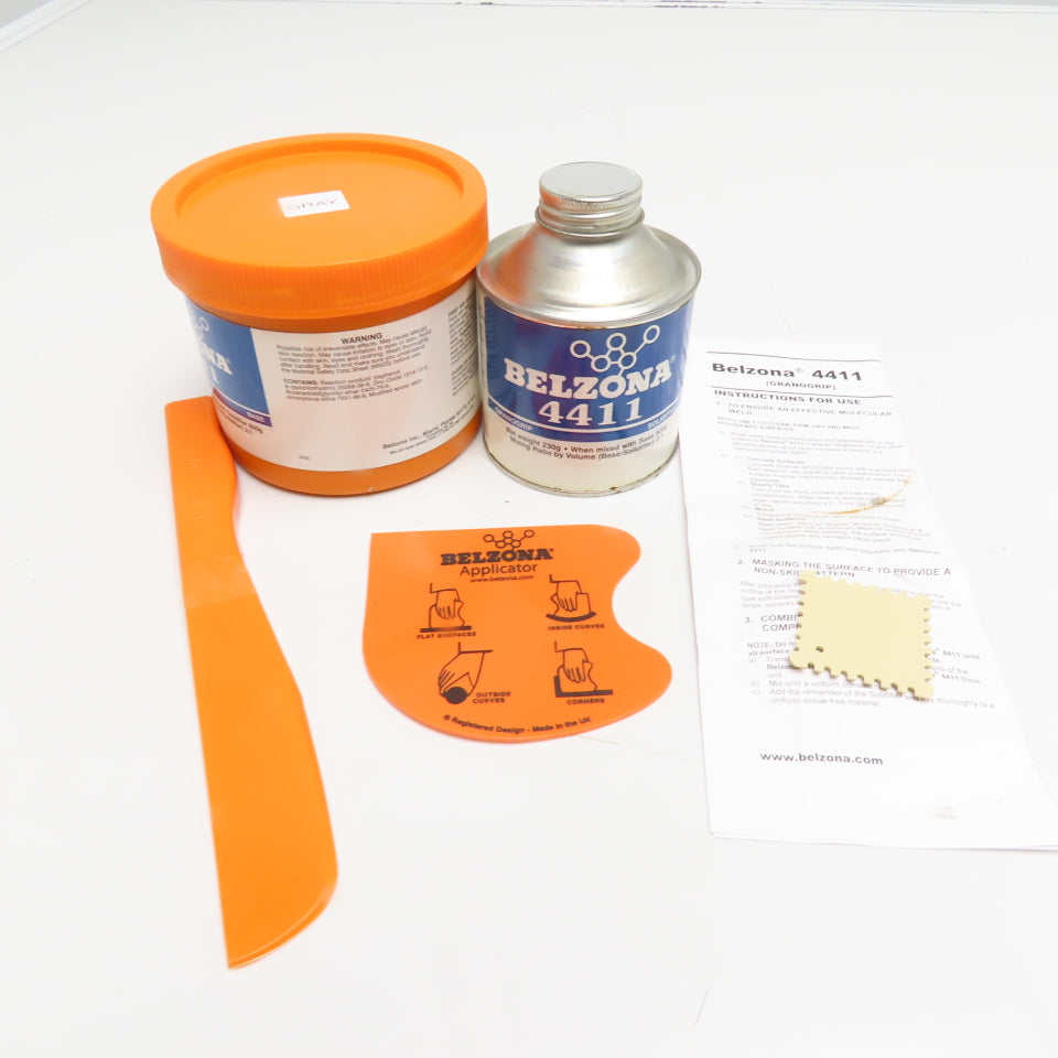 Belzona 4411 Base Solidifier 2 Part Granogrip Compound Gray Untraceable Batch
