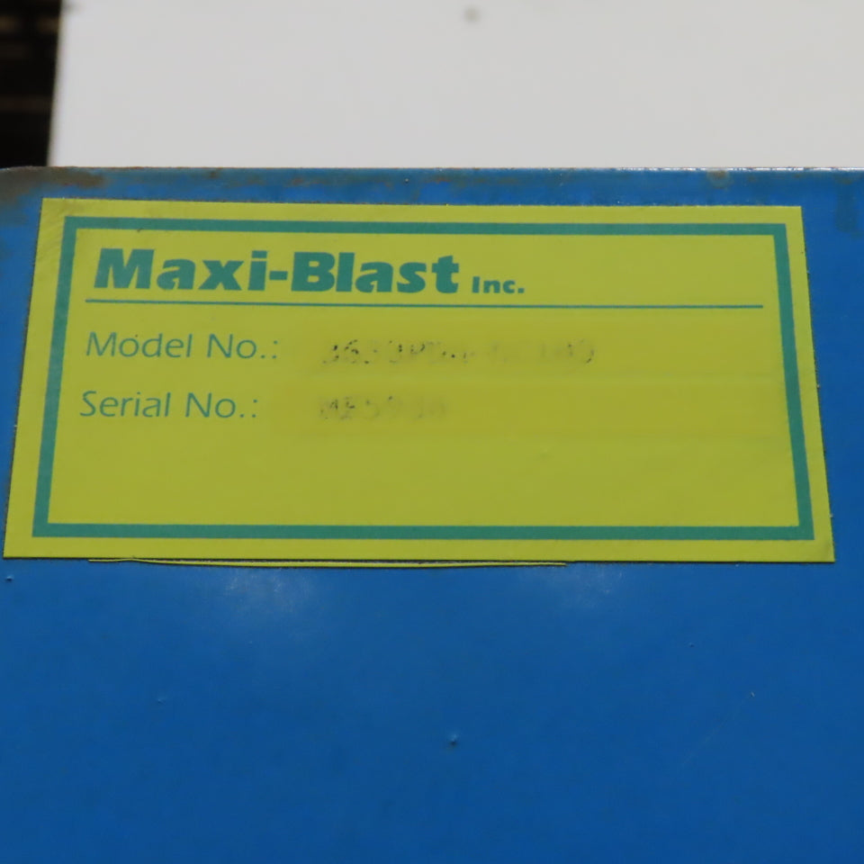 Maxi-Blast 3630PD 36"x30" Plastic Media Cleaner Pressure Blast Cabinet w/ Filter