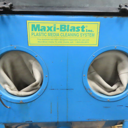 Maxi-Blast 3630PD 36"x30" Plastic Media Cleaner Pressure Blast Cabinet w/ Filter