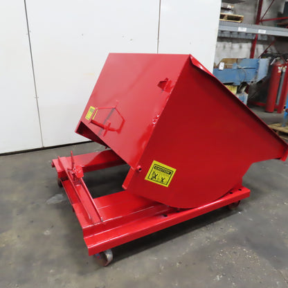 1-1/2 Cu Yard Self Dumping Trash Scrap Hopper 53" x 60" x 31" Inside